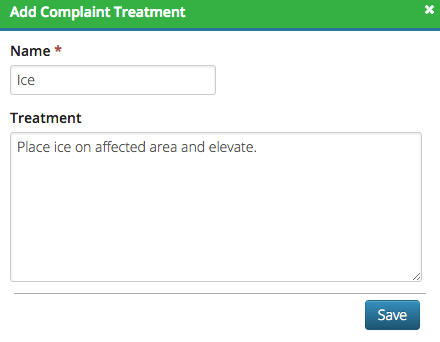 CT6 - Add Complaint Treatment