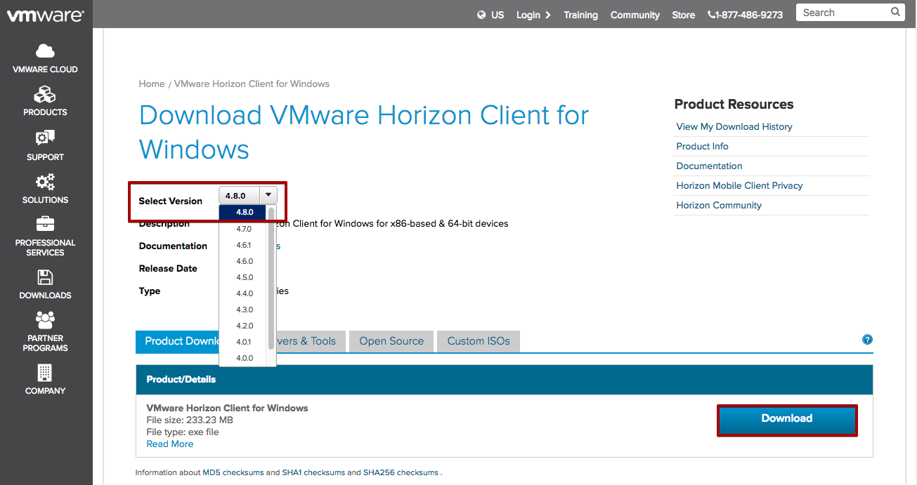 vmware horizon client 5.3 download for windows 10