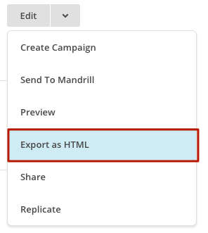 Export as HTML