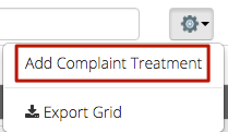 CT6 - Add Complaint Treatment